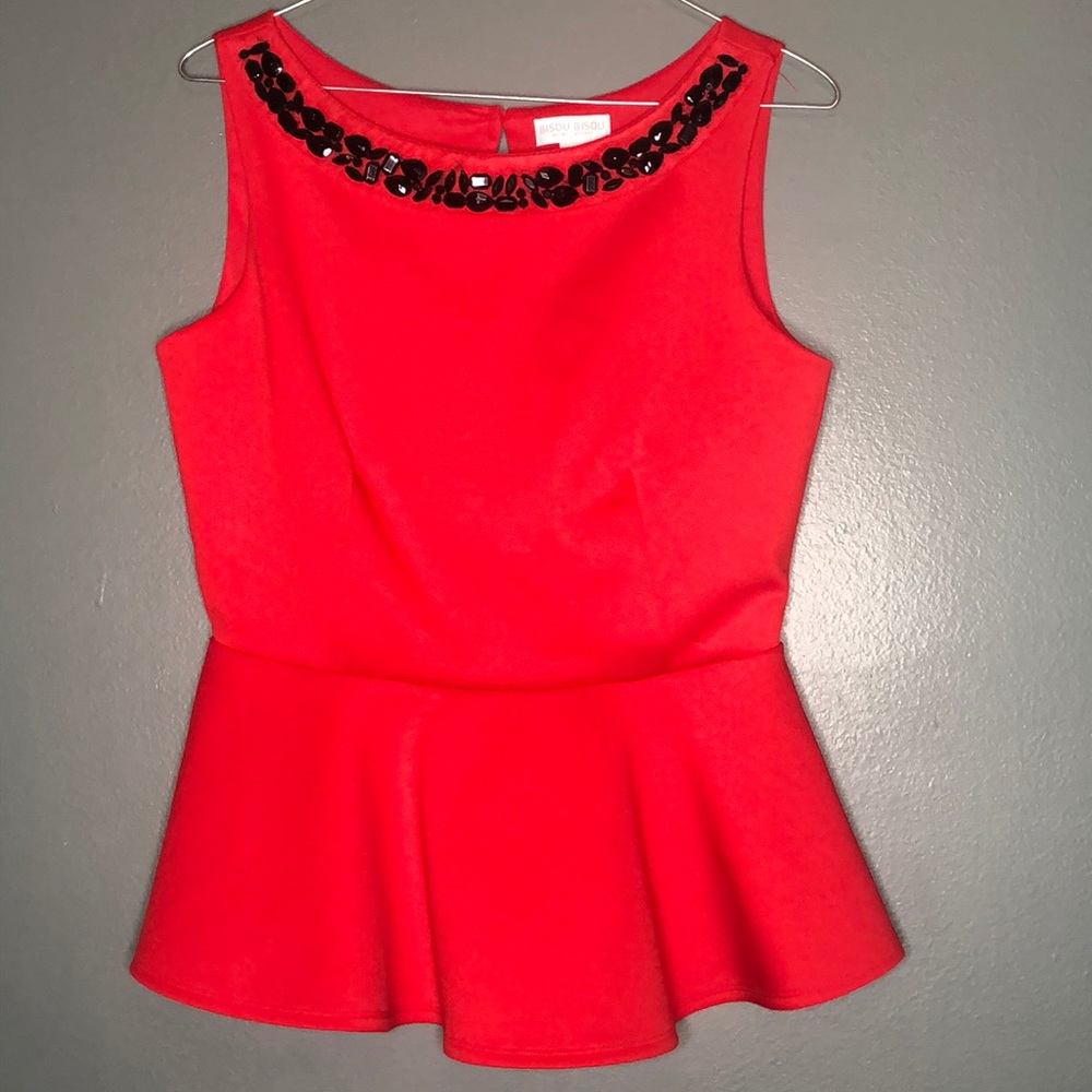 💣Last Chance Red Peplum Tank💣